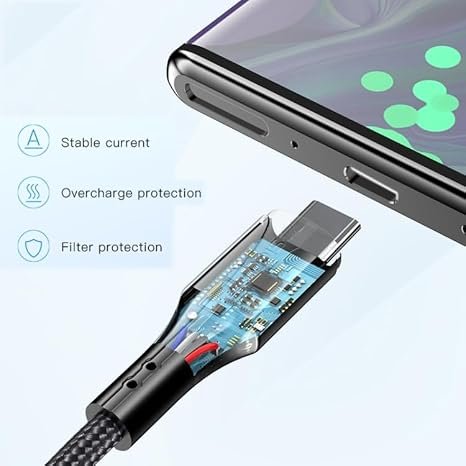 Yesido CA98 C 2.4A LED Display Data cable -Type C 2M