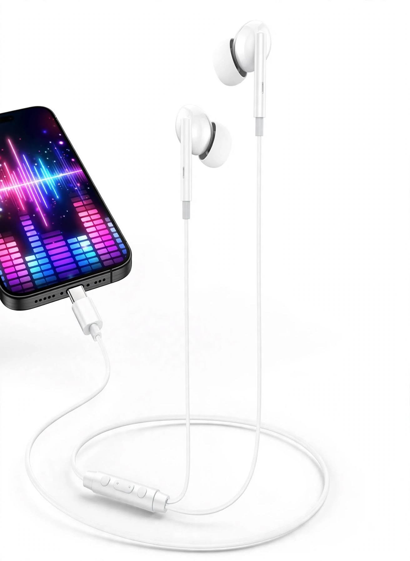 Yesido YH45 High-definition microphone Zero-latency With Remote Control Type-C Wire In-ear Earphone