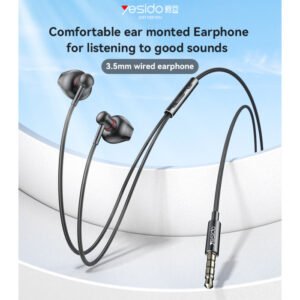 Yesido YH47 Aluminum Alloy HD microphone In-ear Earphone 3.5MM Interface Wired Headphones