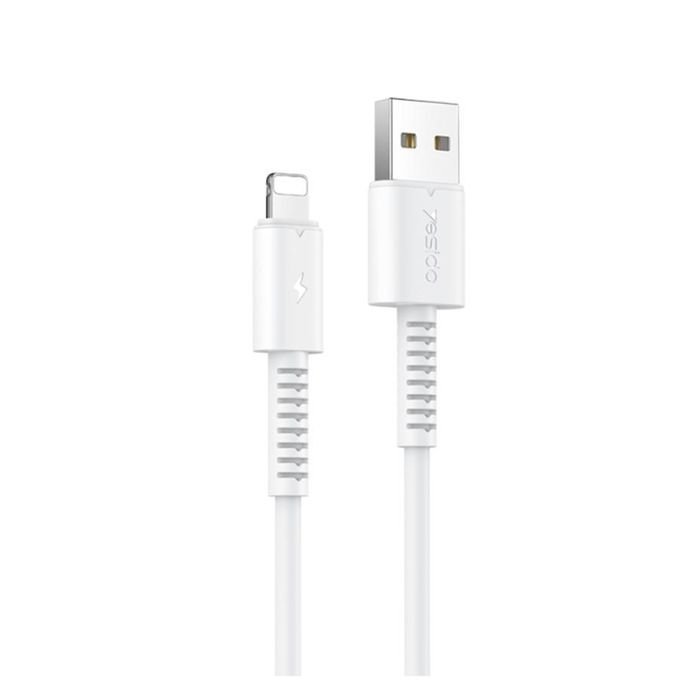 Yesido CA120-IP CA120 2.4A Fast Charging USB to Lightning Cable 1.0M - High Durability PVC Data Sync Cord for iPhone & iPad