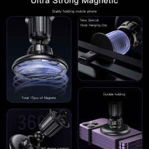 Yesido C156 2023 Universal 360 Degrees Adjustable Magnetic Suction Car Air Vent Phone Holder