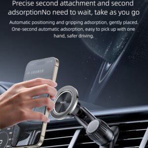 Yesido C168 360 Rotation Zinc Alloy Magnetic Suction Star Ring Design Air Vent Car Magnetic Phone Holder