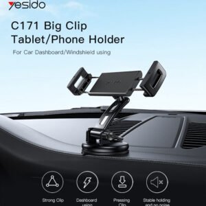 Yesido C171 High Quality Wholesale Car Mount Holder Long Arm Car Phone Holder For Car Dashboard