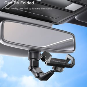 Yesido C192 Rearview Mirror Mobile Phone Car Holder | Universal 360 Rotating Car Phone Holder
