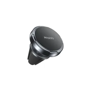Yesido C214 360 Rotation Zinc Alloy Non-slip Silicone Tail Clip Mini Air Vent Magnetic Phone Holder