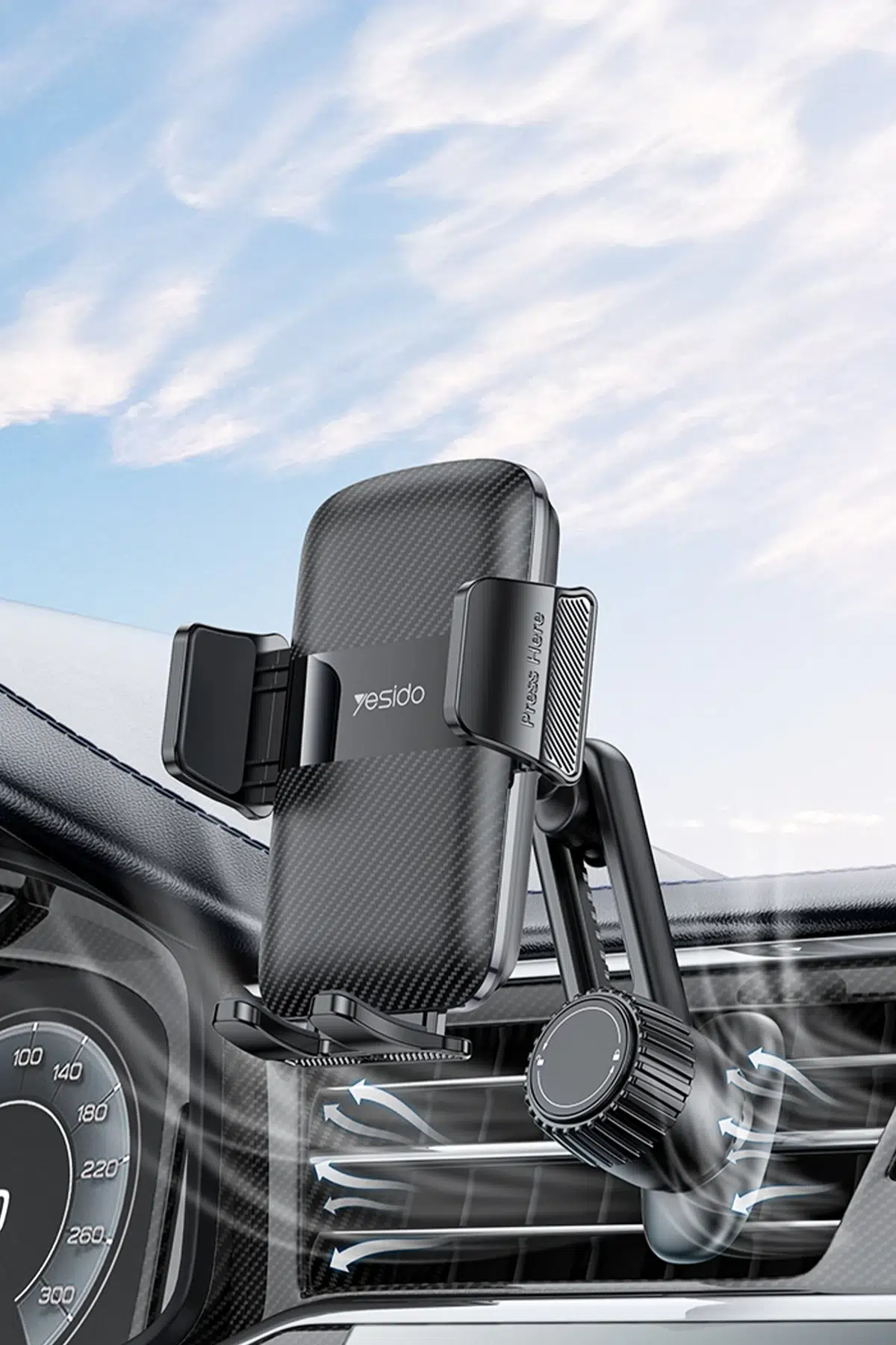 Yesido C242 Yesido Used On Any Kinds Of Air Vent Outlet Airvent Using 360° Rotating Phone Holder