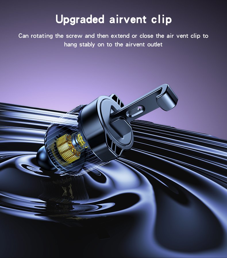 Yesido C245 Design With 6PCs Magnets With Free Rotating Fulcrum Ball Air Vent Clip Magnetic Phone Holder
