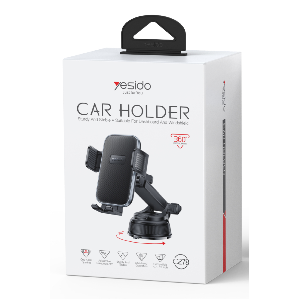 Yesido C278 Suction cup clip bracket