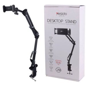 Yesido C296 360°Free Adjustment Multi-directional Folding Shaft Phone Holder | Desktop Lazy Man Stand