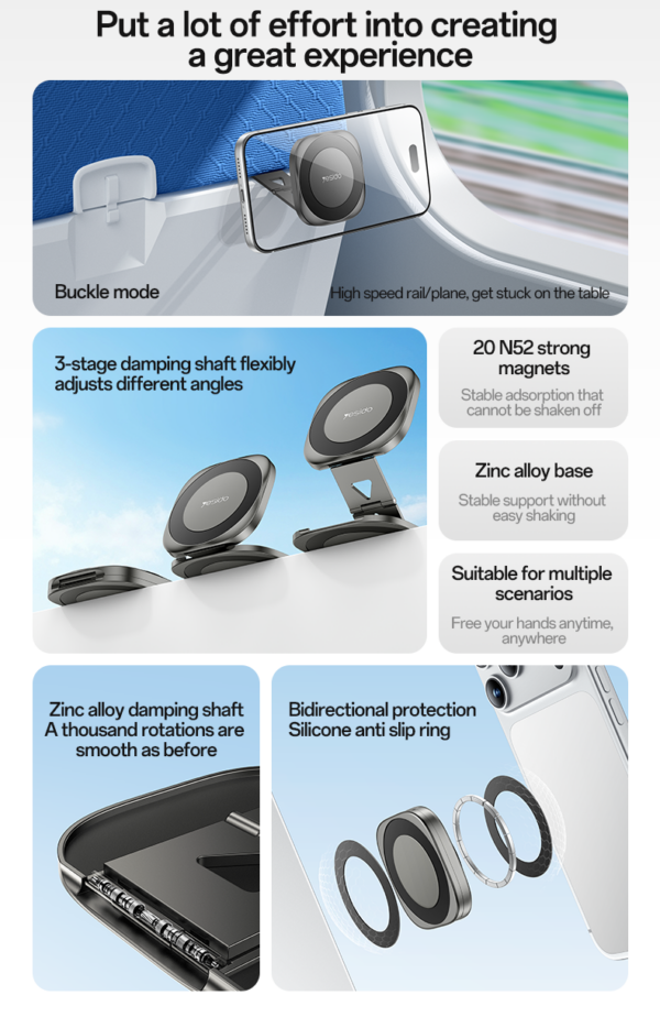 Yesido C301 Folding desktop magnetic stand