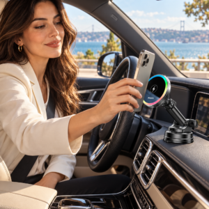 Yesido C315 RGB Air-cooled wireless charging set (suction cup + air outlet)