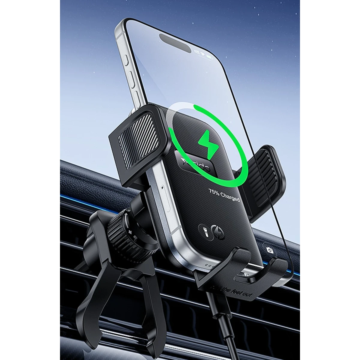 Yesido C318 15W Wireless charger Car holder