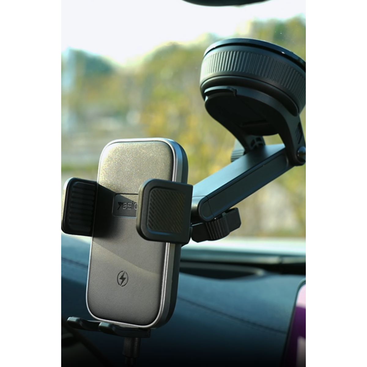 Yesido C320 15W suction cup clip holder