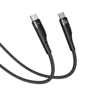 Yesido CA115 27W PD Data cable 3M 1.Material:aluminum alloy +48 braided wire 2.Color: Black