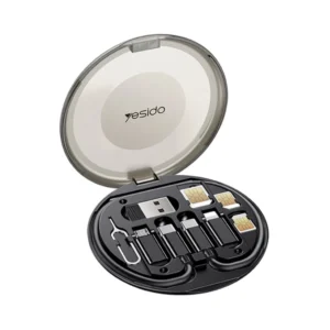 Yesido CA118 6 in 1 Multifunction storage box 1.Material:ABS shell+PVC wire 2.Color:…