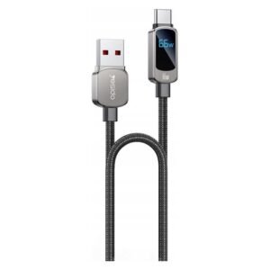 Yesido CA128C USB To TC 66W Fast Charging Zinc Alloy Suppport Tablet Charging LED Power Display Data Cable