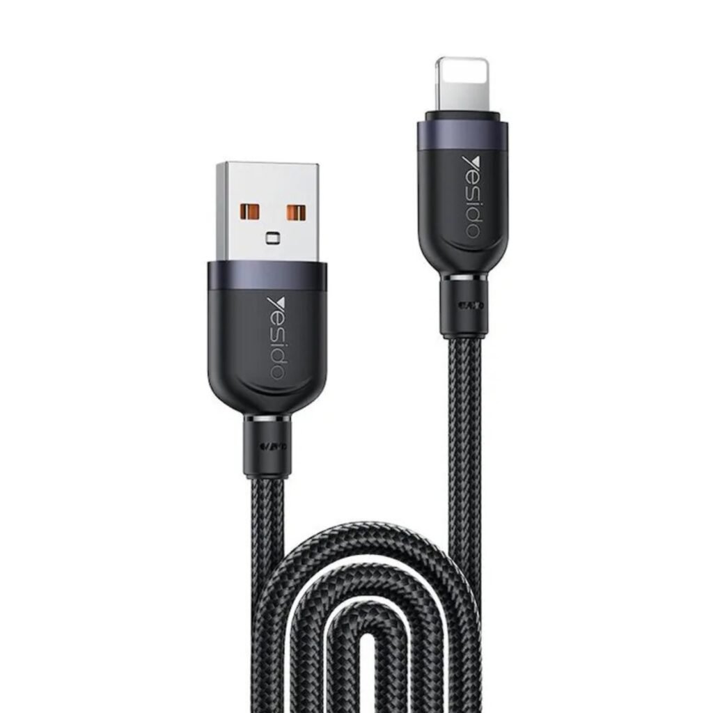 Yesido CA134L A TO L/2.4A Data cable 3M PE core wire [(76/0.1TC+250D nylon)*2C red