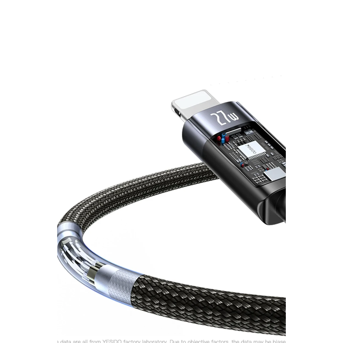 Yesido CA159 27W C to L Auto disconnecting charging data cable 1.2M