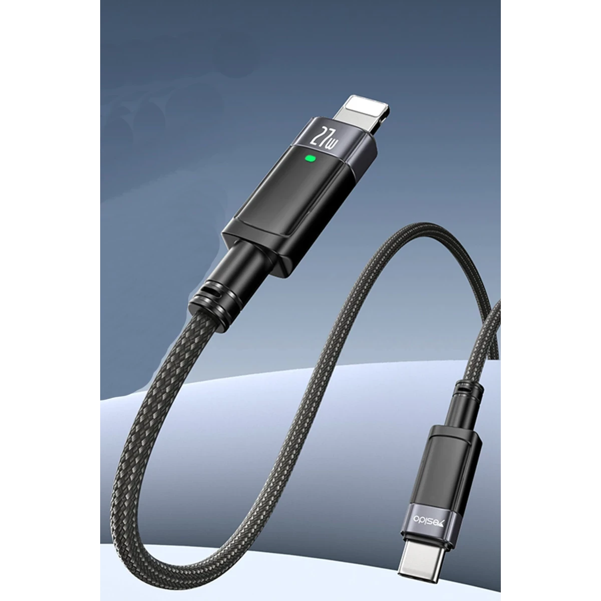 Yesido CA159 27W C to L Auto disconnecting charging data cable 1.2M