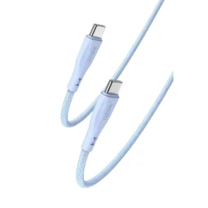 Yesido CA168 1.2M 60W Fast Charging Type-C To Type-C Tricolor Choose Freely Durable Silicone Data Cable