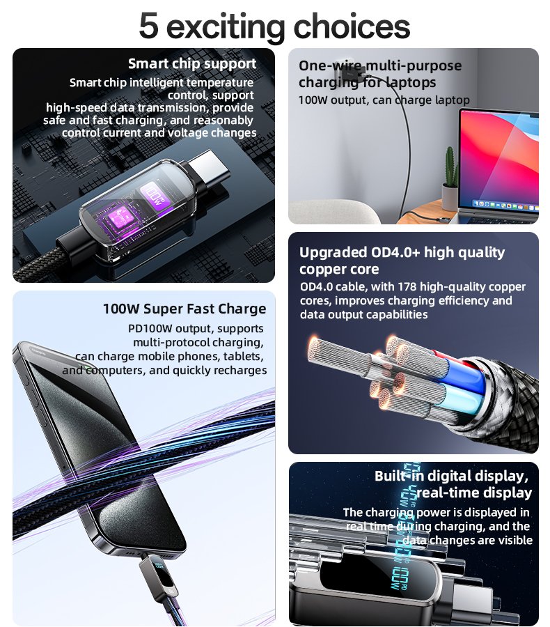 Yesido CA179 - Charging & Data Cables
