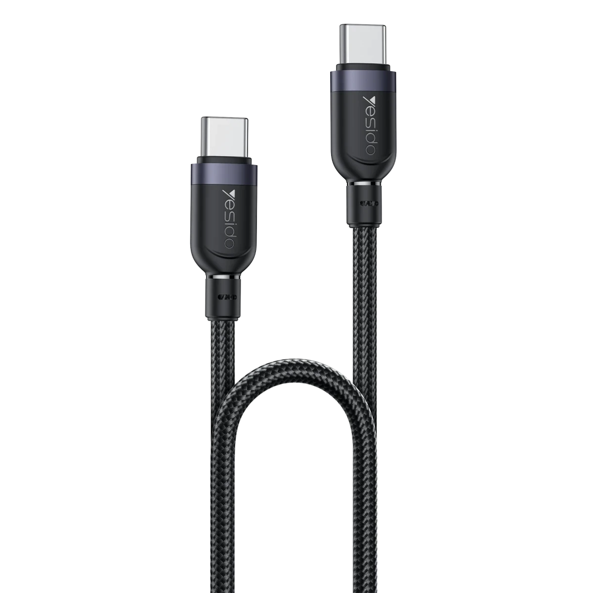 Yesido CA190 1.2M PD 60W Fast Charging Type-C To Type-C Max With 480Mbps Data Transfer Braided Data Cable