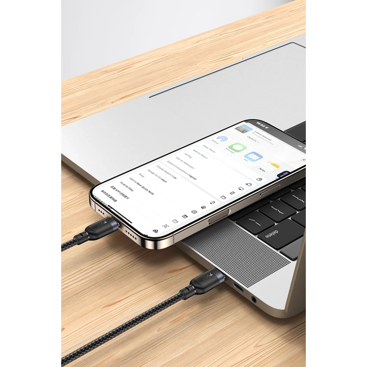 Yesido CA190 1.2M PD 60W Fast Charging Type-C To Type-C Max With 480Mbps Data Transfer Braided Data Cable