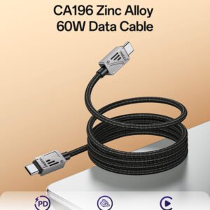 Yesido CA196 1.2M PD 60W Type-C To Type-C Fast Charging CarPlay Is Applicable Zinc Alloy Data Cable