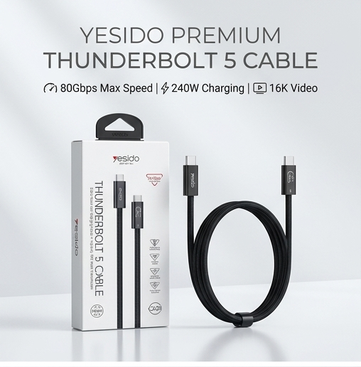 Yesido CA211 Thunderbolt 5 standard data cable