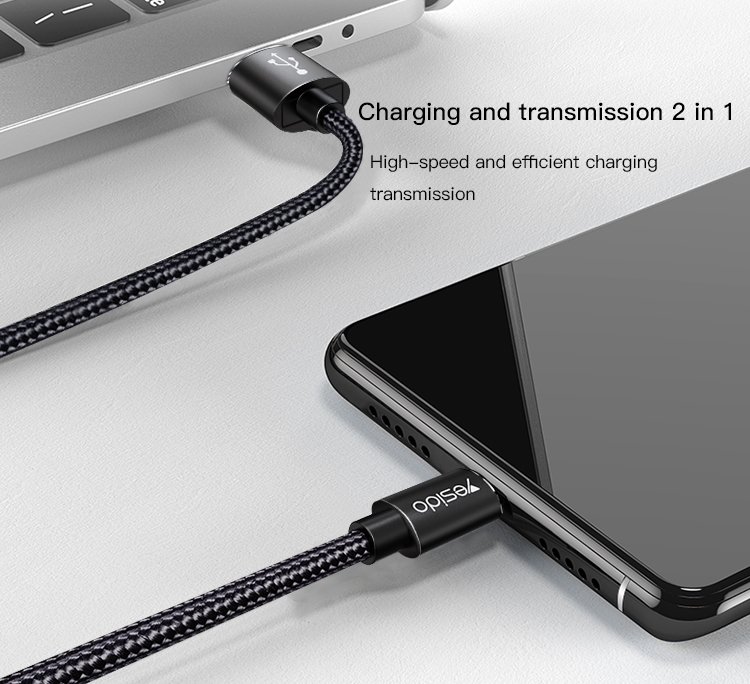 Yesido CA57 USB date cable for Micro/Type-c 1.2M