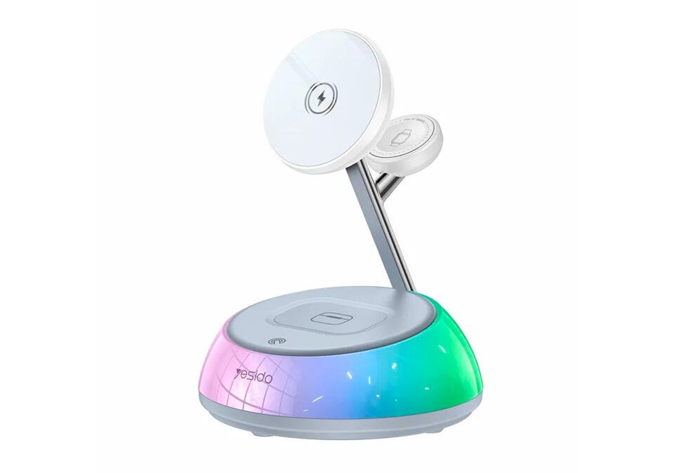 Yesido DS31 3 in 1 wireless charger with light Product function: 15W wireless charging…