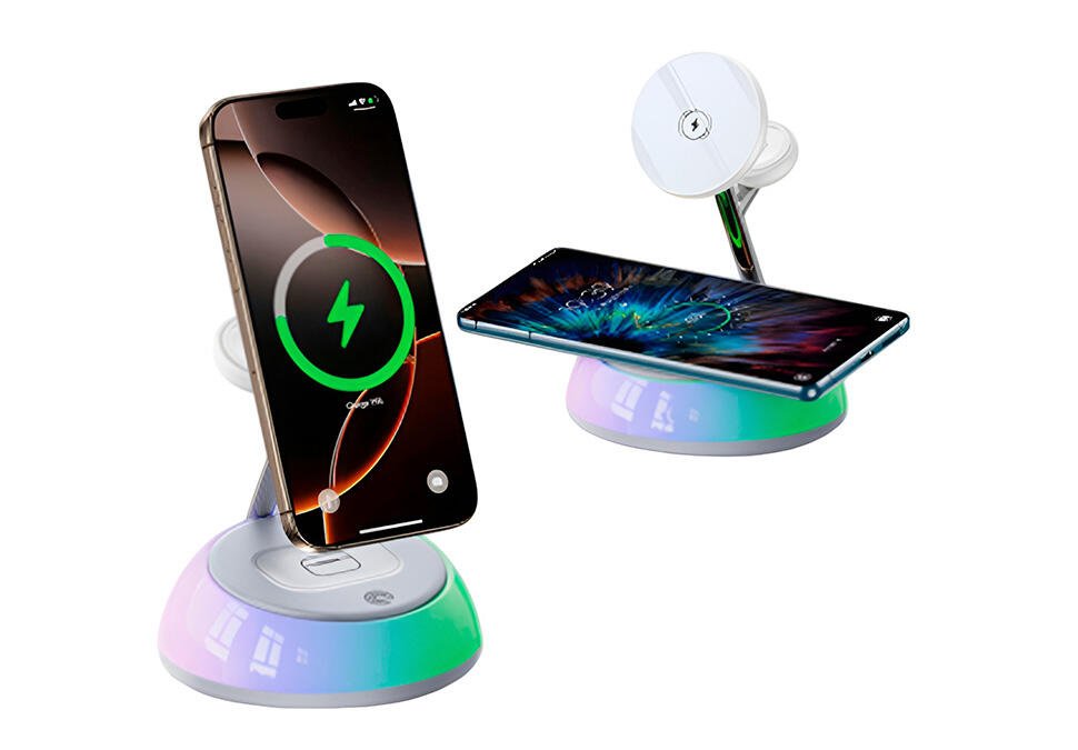 Yesido DS31 3 in 1 wireless charger with light Product function: 15W wireless charging…