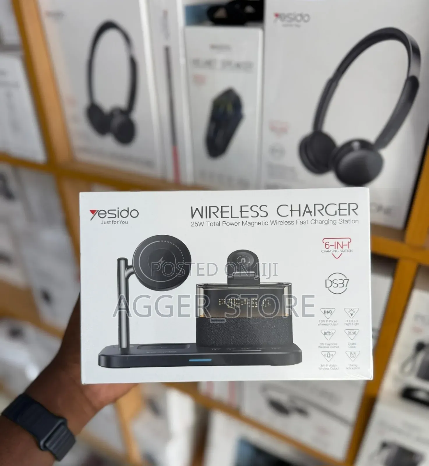 Yesido DS37 6-in-1 Desktop Wireless Charger