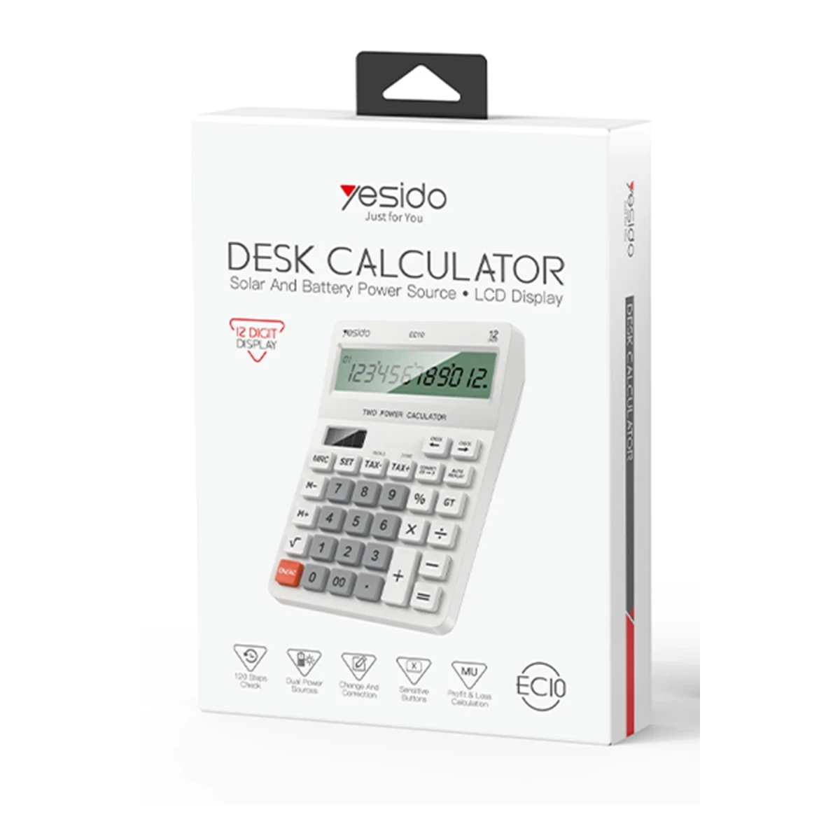 Yesido EC10 solar energy and AAA*2 calculator