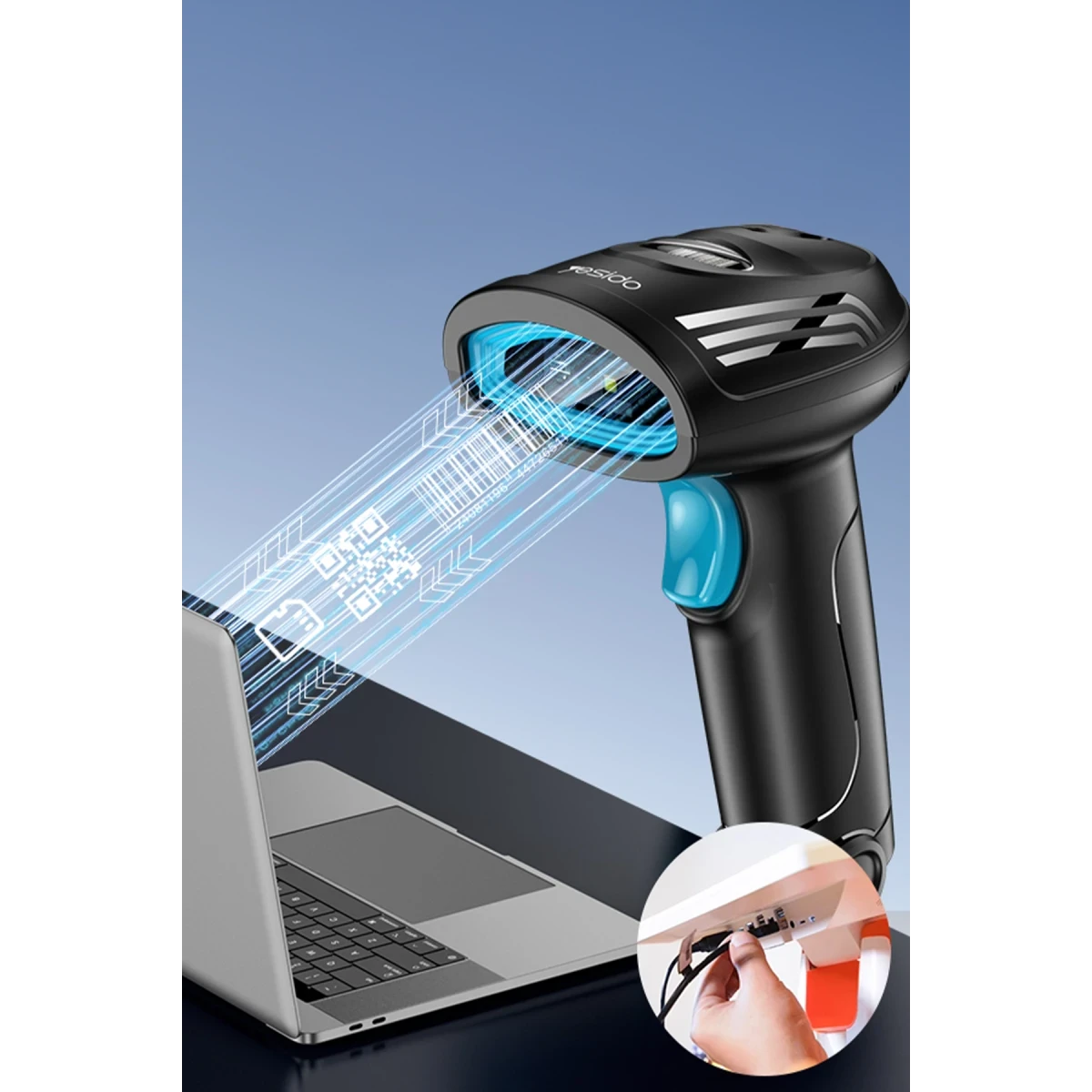 Yesido EC21 Wired scanner S50 (1D/2D)