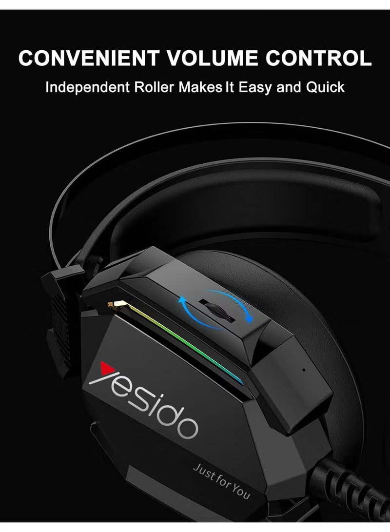Yesido EK03 3.5mm Gaming Headset 1.Material: PC+AB+PU
