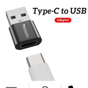 Yesido GS09 Mini Aluminum Alloy Usb Type-c U-Disk Card Reader Mouse Convert OTG Adapter