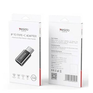 Yesido GS22 Aluminum Alloy Fast Data Transfer Type-C to Lightning OTG Adapter For iPhone iOS