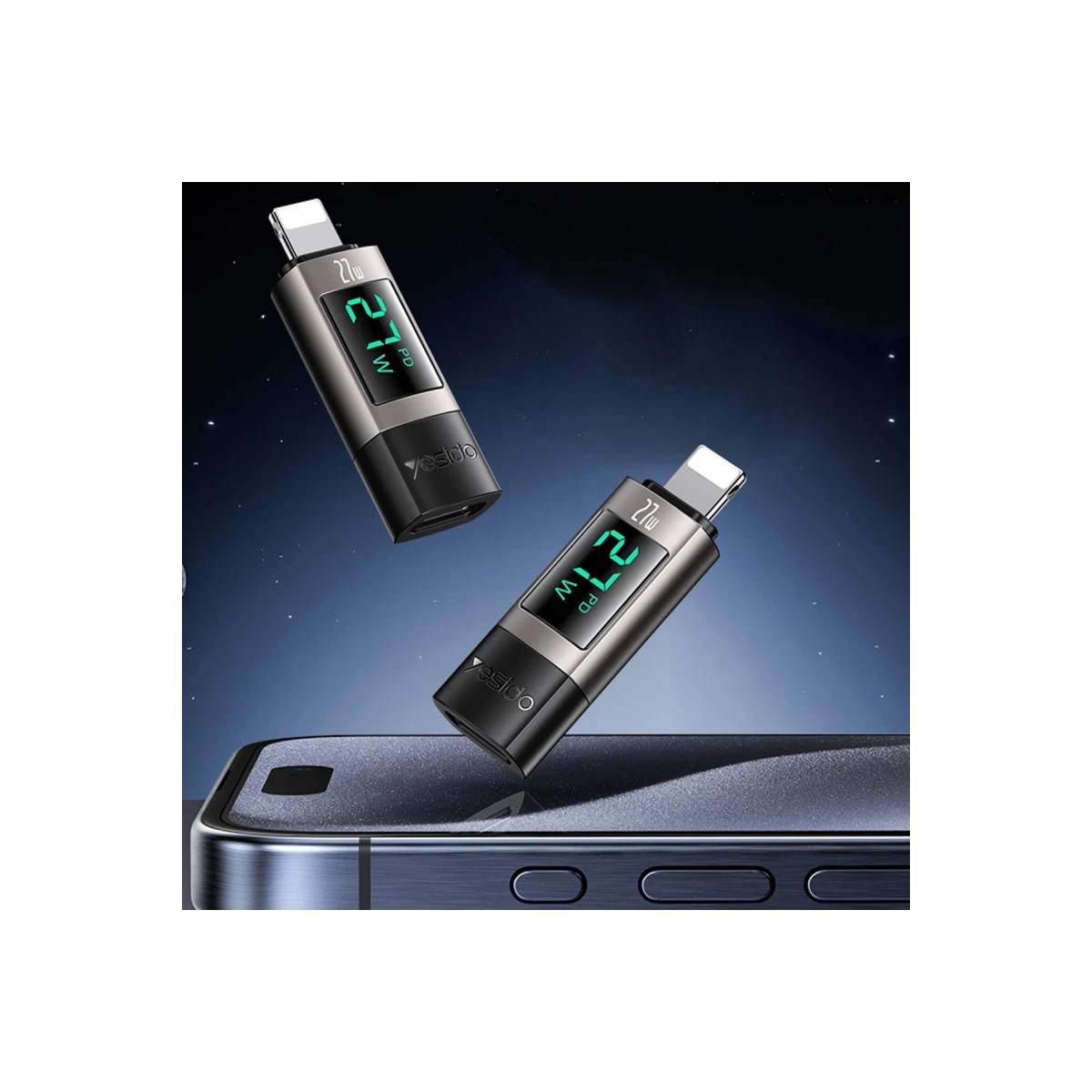 Yesido GS25 C TO L OTG Digital display adapter