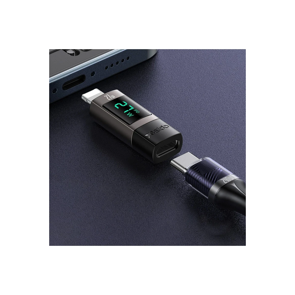 Yesido GS25 C TO L OTG Digital display adapter