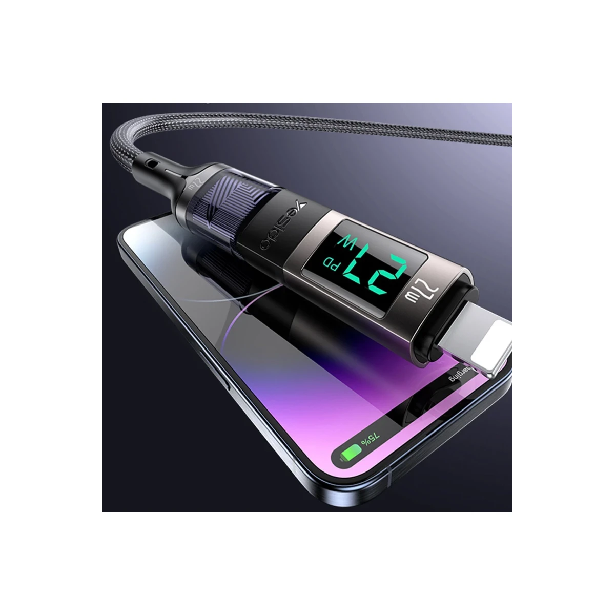 Yesido GS25 C TO L OTG Digital display adapter