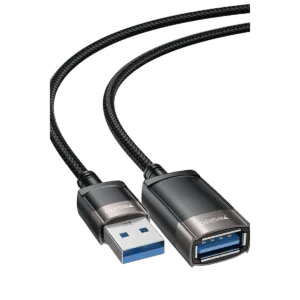 Yesido GS26 1.5M Braided Cable Aluminum Alloy High-speed Transmission USB 2.0 Extension Cable