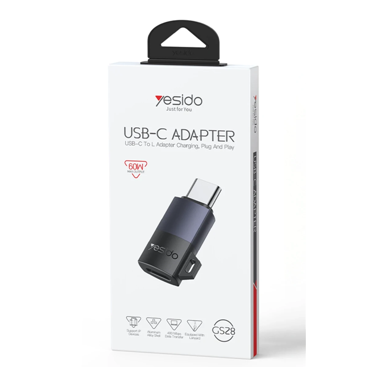 Yesido GS28 OTG TYPE-C to Lightning Charging output: 9V/3A 20/3A 60W Max Plug and…