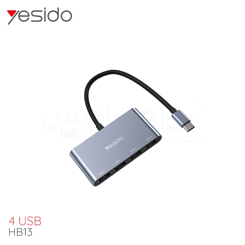 Yesido HB13 Hot Aluminum Alloy USB C Type-C Plug to 4 USB Ports For Laptop USB Hub