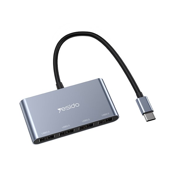 Yesido HB13 Hot Aluminum Alloy USB C Type-C Plug to 4 USB Ports For Laptop USB Hub