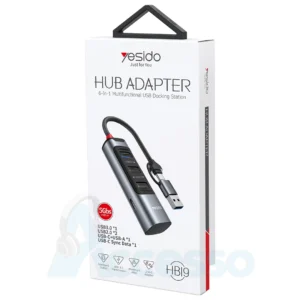 Yesido HB19 4 in 2 USB Hub Chips: HS8836 + LDR60235 RC:MURATA USB+TC to 3 USB ports + 1…