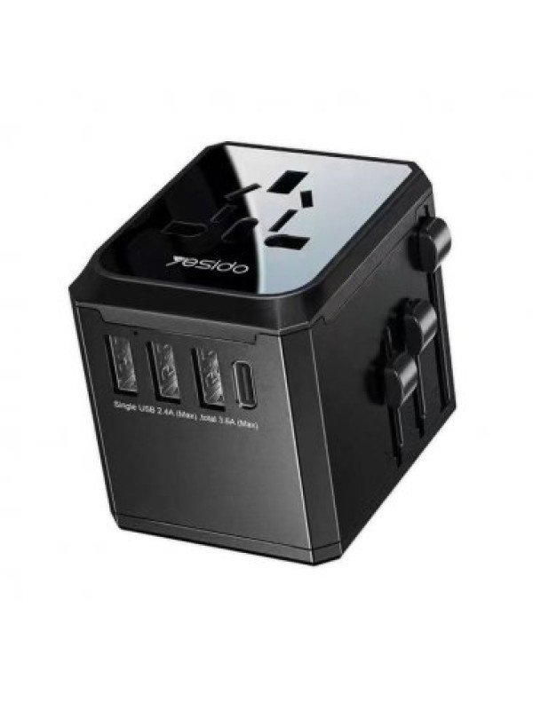 Yesido MC10 New Design 4 in 1 Portable Charger Plug Convert Adapter