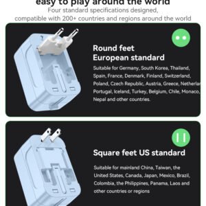 Yesido MC32 Support 1380W High Power Multi-national Standard Plugs Global Plug Adapter