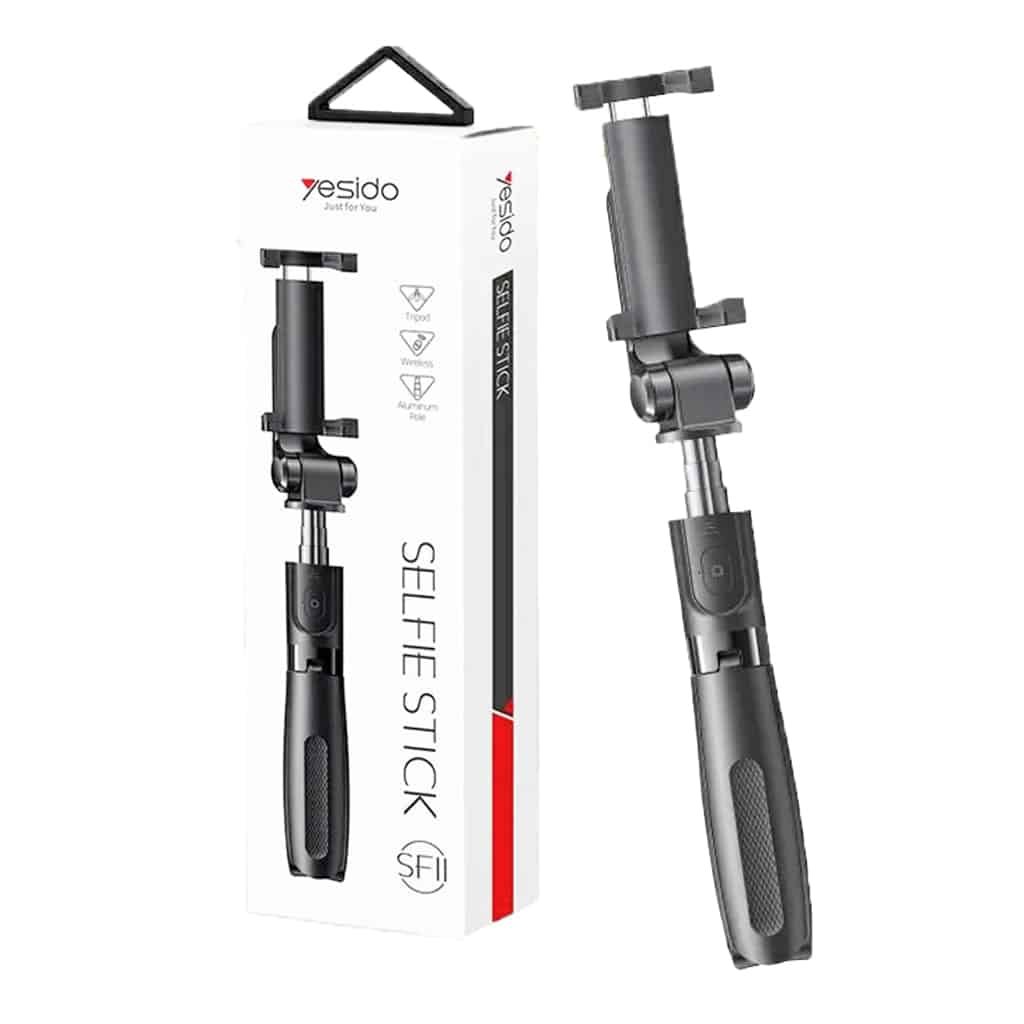 Yesido SF11 Flexible 5 Part Telescopic Triple Phone Holder Selfie Stick