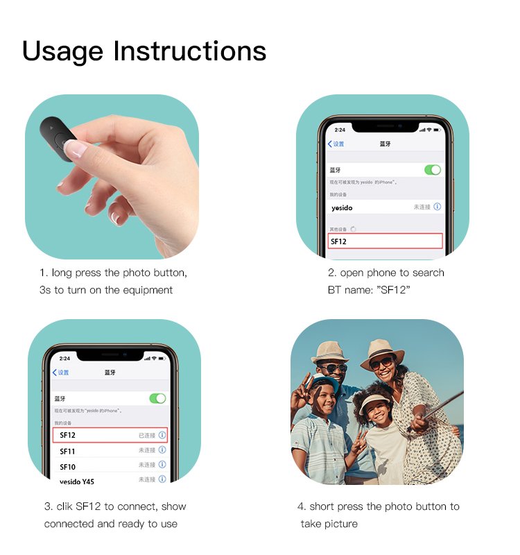Yesido SF12 - Selfie Sticks & Gimbals